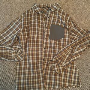 Arc’teryx Plaid Long Sleeve Button Up Shirt Size M